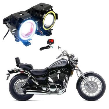 Imagem de Par Farol de Milha Angel Eye U7 para Moto Suzuki Intruder VS 1400 GLP 