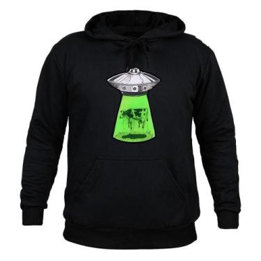 Imagem de Moletom 100% Algodão Flanelado Vacalienigena - Surprass, Preto, M