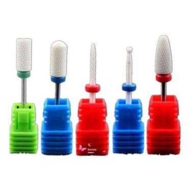 Imagem de Kit 5 Broca Cerâmica Profissional Unha Gel Acrigel Porcelana - OEM
