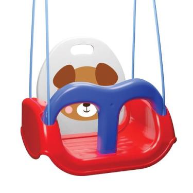 Imagem de Balanço Infantil Cachorrinho Cadeirinha Com Cinto E Encosto - Pais & F