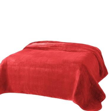 Imagem de Cobertor  Plus com Cinta Unicolor 180 cm X 220 cm Vinho