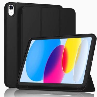 Imagem de Capa Case Smart Flip Para Novo iPad 10 Geração 10.9" Com Suporte de Ca