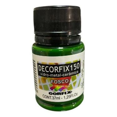Imagem de Tinta Decorfix 150 Fosco 37ml 334 Verde Foscolha Corfix