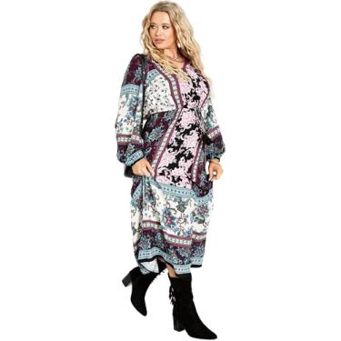 Imagem de AVENUE Lembrança feminina plus size maxi, Lembrança, 52