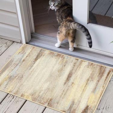 Imagem de Nafall Tapete de cozinha pequeno 2x3 impresso moderno abstrato lavável tapete de entrada, tapete de porta antiderrapante para banheiro, quarto, lavanderia, decoração de casa