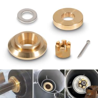 Imagem de 6E5-45987-01 Kit de ferramentas de instalação de hélice externa adequado para motor de popa Yamaha 150 175 200 220 225 250 300HP, substitui 6E5-45987-01, inclui arruela de pressão, espaçador, arruela,