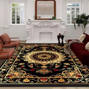Imagem de Tapete de luxo grande para sala de estar, sofá retrô grande, tapetes de área, quarto, vestiário, lavável, DT, 4369, flanela, 1.200 x 300 cm, 78,7 x 118 pol.