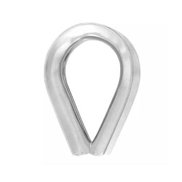 Imagem de Sapatilha para Cabo até 4mm em Aço Inox - Barco Novo