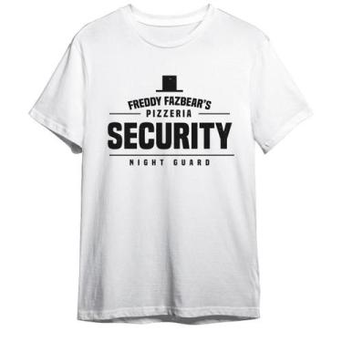 Imagem de Camiseta Fnaf Freddy Fazbear's Pizzeria Security Night Guard - Abstrac