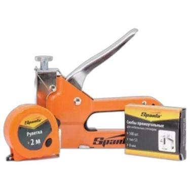 Imagem de Grampeador e Trena + 500 Grampos Sparta - A.R Variedades Mt