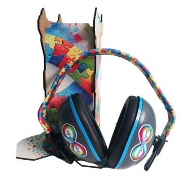 Imagem de Abafador de Ruido para Autistas 26 DB com suporte decorativo - Coleção