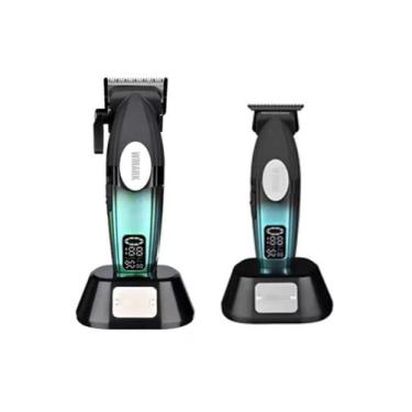Imagem de Maquina de Cortar Cabelo Prof.Wmark Ng 8038 + Acabamento NG 8238