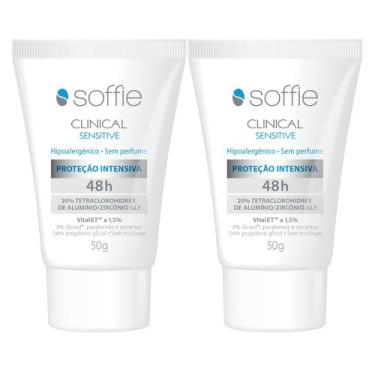 Imagem de Kit Com 2 Desodorantes Antitranspirantes - Soffie Clinical Sensitive 4