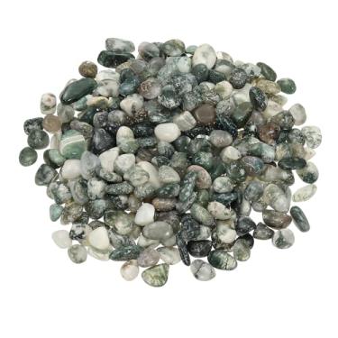 Imagem de PATIKIL Pedras de lascas caídas, 1 lb/500 g de fluorita pedras preciosas trituradas pedras de cristal naturais a granel para fazer joias, artesanato, enchimento de vasos, decoração de plantas, ágata