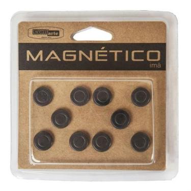 Imagem de Imã Fixação 13mm Quadro Magnético Fotos Avisos - 10 unid - Cortiarte