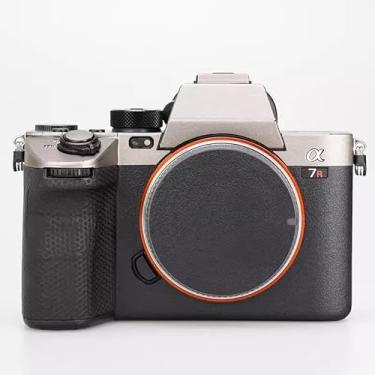 Imagem de JERXTTON Adesivo de capa de câmera antiarranhões para Sony Alpha A7RV A7R5 A7RM5 protetor de película de vinil para decoração protetora (titânio + preto fosco)