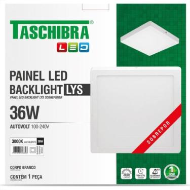 Imagem de Luminaria Led Plafon Taschibra Lys Externo Quadrado 36W 3000K 40Cm