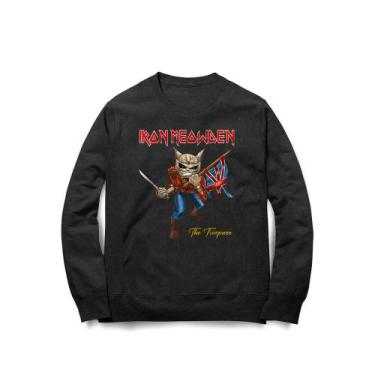 Imagem de Moletom Iron Meowden Studio Geek, P, Preto