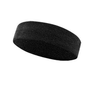 Imagem de Faixa de Cabeça Atoalhada Esportiva Alta Absorção Suor - Estilo Boleir