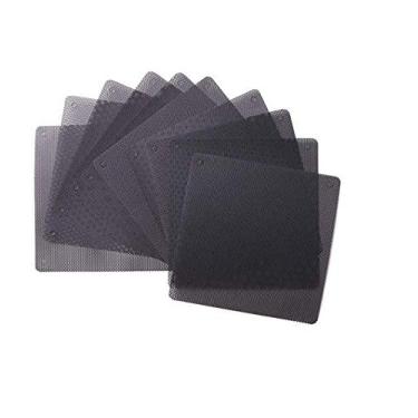Imagem de WOIWO Rede de filtro de rede de poeira para ventilador de PVC de 10 peças, 12 cm, capa de computador, dissipação de calor, rede de poeira