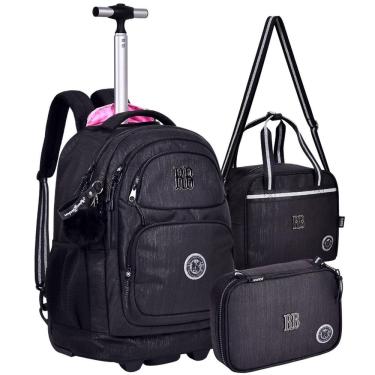 Imagem de Kit Mochila Estojo E Lancheira Rebecca Bonbon Bolsa Escolar