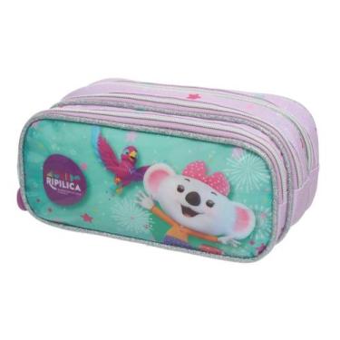 Imagem de Estojo Escolar Triplo Lilica Ripilica Vem Com a Gente Feminino