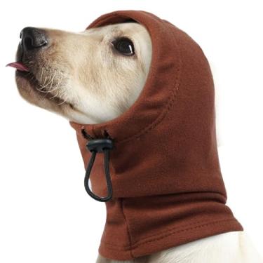 Imagem de IDOMIK Moletom com capuz calmante para cães, protetores de ouvido para acalmar a ansiedade, capa de cabeça de orelhas de cachorro para proteção de ruído, Snoods para animais de estimação, cuidados com