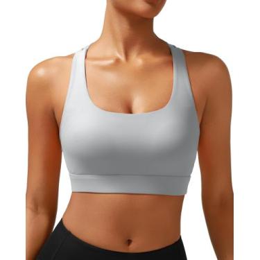 Imagem de Sutiã esportivo RUNNING GIRL High Support WX3022 ICY Grey M
