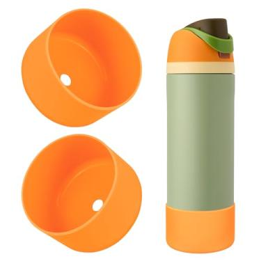 Imagem de BKBY 2 peças de bota de silicone para garrafa de água, compatível com Owala 680 g 947 g 1,134 g, capa protetora antiarranhões e antiamassados sem ruído para garrafas de água FreeSip/Twist/Flip