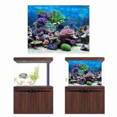 Imagem de Pôster de aquário HEEPDD, pôster de fundo de tanque de peixe coral subaquático de PVC espesso adesivo estático de fixação papel decorativoHEEPDD HEEPDD2thn46woyf-03