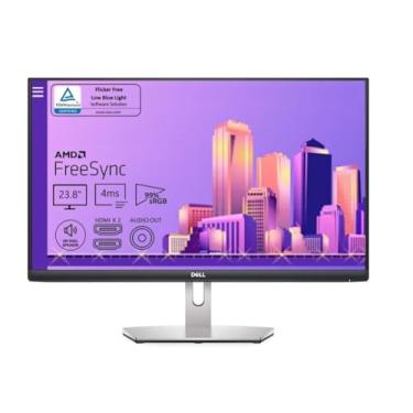 Imagem de Dell S2421H monitor Full HD 1080p de 24 polegadas, bisel ultrafino IPS, 2 portas HDMI, alto-falantes embutidos, prata