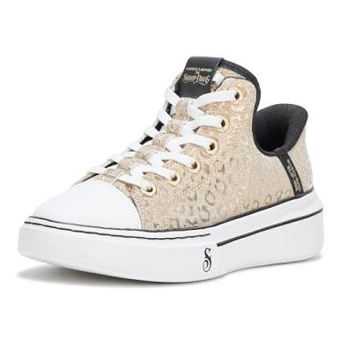 Imagem de Skechers Tênis feminino Snoop One-Disco Ocelot Hands Free Slip-ins, Champanhe, 36