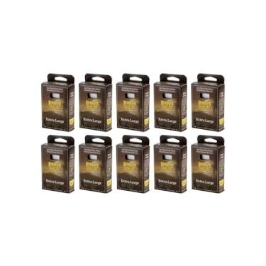 Imagem de Pacote com 10 capas para jogo de tabuleiro Dragon Shield, 100 quilates, tamanho extra grande, capas para cartas