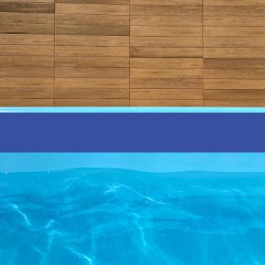 Imagem de Faixa Autocolante para borda de piscina 1mx20cm 12und azul e verde lis