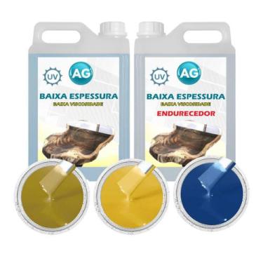 Imagem de Resina Baixa Espessura 5KG + 3 Cores Sólidas - Resinas ag