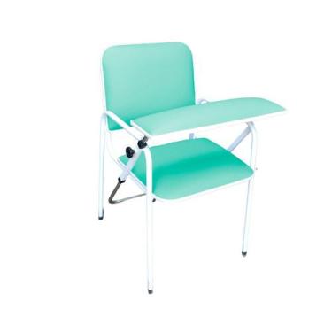 Imagem de Cadeira Coleta de Sangue Standard Com Braço Frontal Verde Bebê - Metal