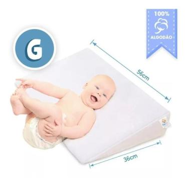 Imagem de Travesseiro Anti-refluxo Para Berço Bebê Rampa Cama Grávida - Peek-a-B