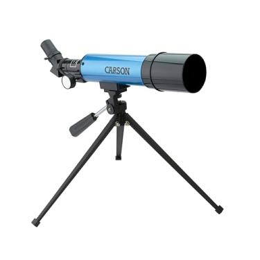 Imagem de Telescópio Refrator Carson AIM com Ampliação 17,5 a 78 vezes e tripé de mesa