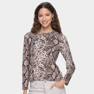 Imagem de Blusa DOM Manga Longa Animal Print Feminina-Feminino