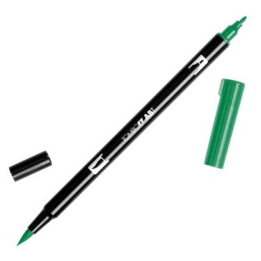 Imagem de TOMBOW Marcadores artísticos de caneta dupla pincel, verde seiva 245, pacote com 6