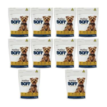 Imagem de Ração Macia MultiStar Soft Sem Corantes para Cães KITx10