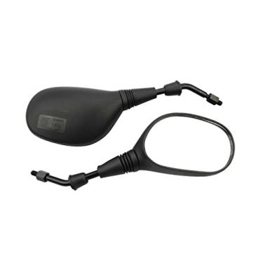 Imagem de GOOFIT Espelho retrovisor de plástico preto de 10 mm para scooter ATV 50cc 70cc 90cc 110cc 125cc 150cc 200cc 250cc