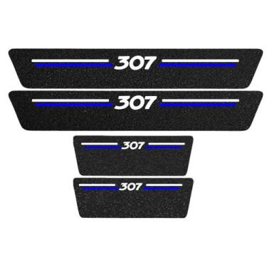 Imagem de Kit Soleira Protetora Porta Premium Blue PVC - 307 - Jhow Adesivos