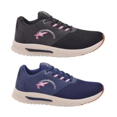 Imagem de Kit 2 Pares Tênis Feminino Original FXB Academia Caminhada Para Corrida Treino-Feminino