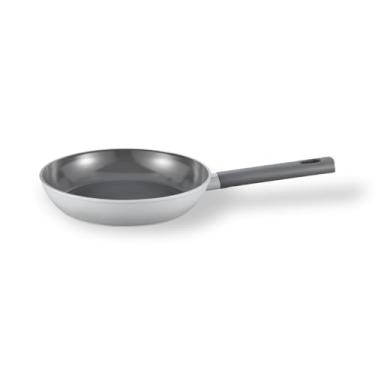 Imagem de Oikos - Frigideira Antiaderente Cerâmico 20cm para Fogão por Indução, a Gás, Elétrico e Vitrocerâmico Cor Cinza Mou Trufa