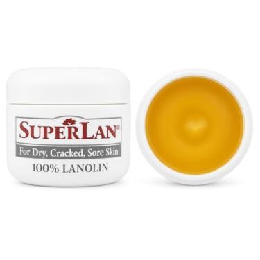 Imagem de SuperLan Creme De Lanolina 1 Oz - Lanolina 100% De Grau Médico - Creme Para Mamilos Lanolina - Hidratante Mais Espesso Para Eczema, Psoríase E Pele Seca Severa - Creme Ultra Hidratante E Calmante Pa