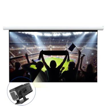 Imagem de Tela De Projeção Retrátil 80 Polegadas Manual 16:9