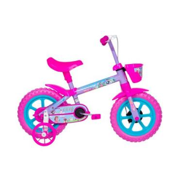 Imagem de Bicicleta Infantil Menina Roda Treinamento Aro 12 Vicky LR - TK3 Track