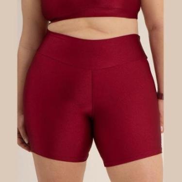 Imagem de Shorts Cirre Brilhante Trilobal Academia Liso-Feminino