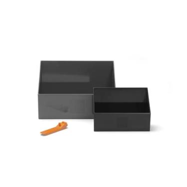 Imagem de Conjunto de colher de tijolos LEGO® com dois tamanhos de pá e separador de tijolos para limpeza rápida e fácil da LEGO® - Perfeito para entusiastas da LEGO®, cinza